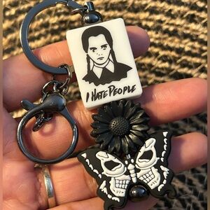 I Hate People Keychain